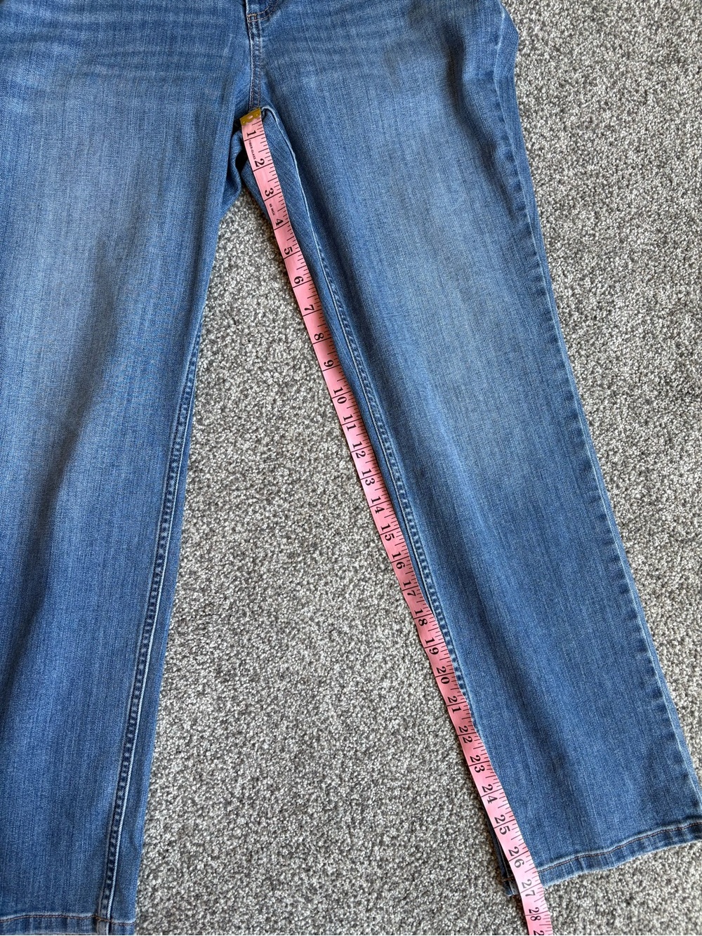 Duluth Trading Co Straight Leg Blue Jeans size 12 Cowgirl Rodeo Western - Picture 10 of 10